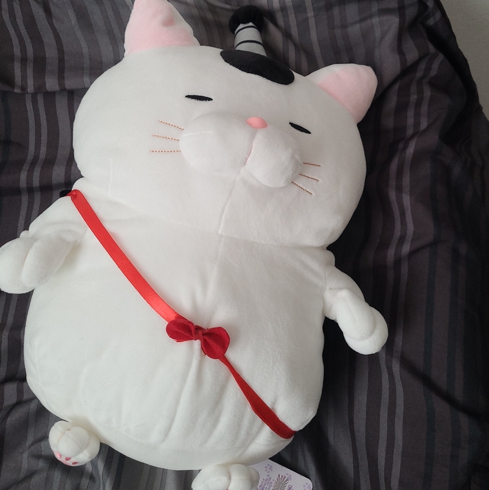 Hige Manjyu Samurai White Cat